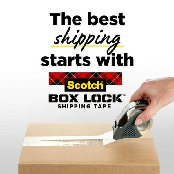 Scotch 1.88 in. x 163.8 ft. Heavy Duty Shipping Packaging Tape with  Dispenser (6-Rolls/Pack) 3850-6-DP3 - The Home Depot