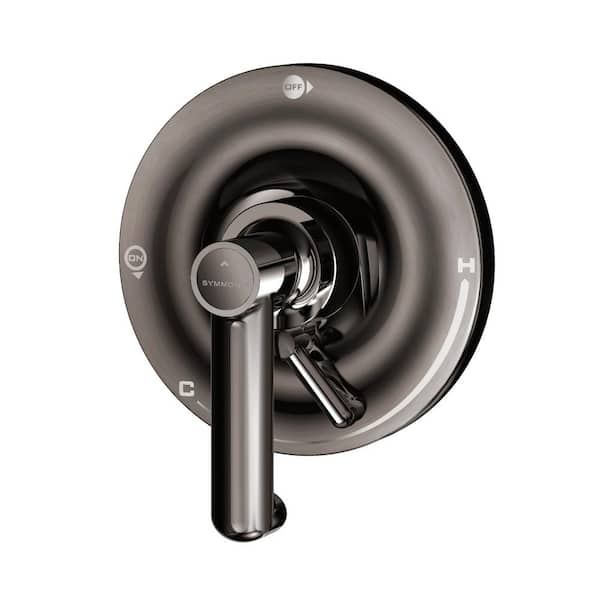 Symmons Museo Single-Handle Tub and Shower Pressure Balancing Valve with Integral Diverter in Polished Graphite