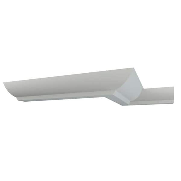 Ekena Millwork Benjamin 7 in. D x 3.125 in. W x 12 in. L Polyurethane Crown Moulding Sample