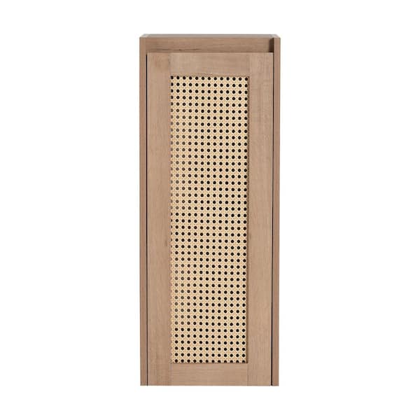 12 in. W x 10 in. D x 30 in. H Bathroom Storage Wall Cabinet in Imitative Oak