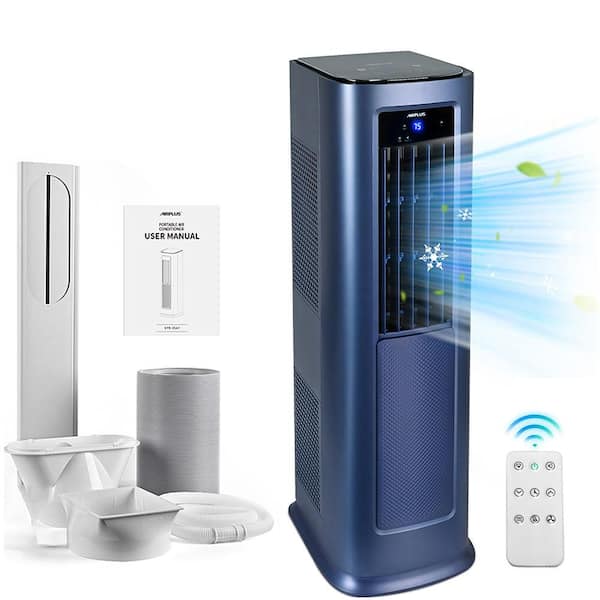 9,000 (DOE) BTU Portable Air Conditioner Cools 900 sq.ft. with Heat, Dehumidifier, AC unit with Remote