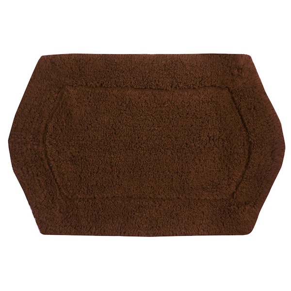 HOME WEAVERS INC Waterford Collection Brown Cotton 4 Piece Bath Rug Set  BWA4PC17212022CH - The Home Depot