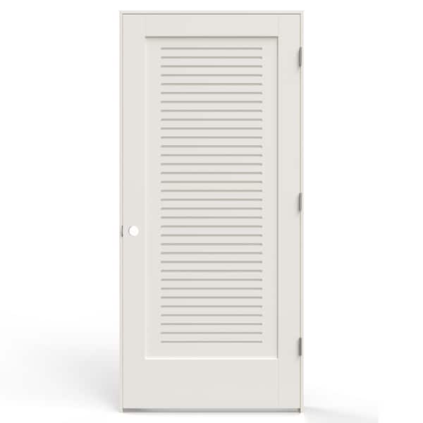 JELD-WEN 36 in. x 80 in. 1 Panel Left-Handed Primed MDF Wood