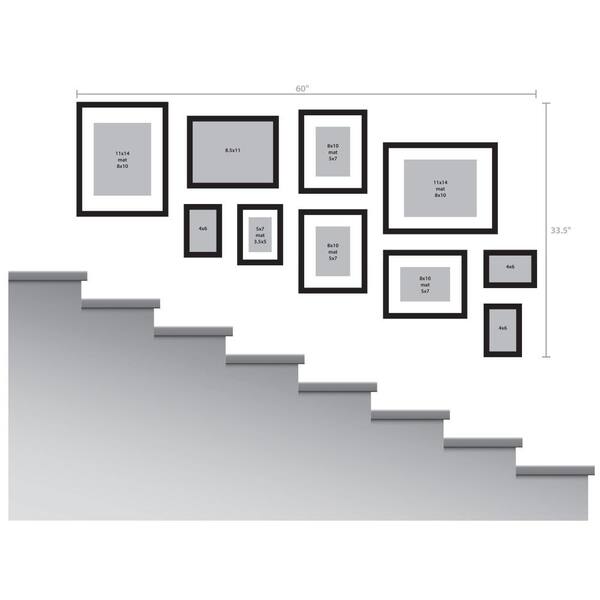 Designovation Gallery 11 In X 14 Matted To 8 10 Black Picture Frame Set Of 4 212312 The Home Depot - 14 By 10 Picture Frame Designovation Gallery 11 In X 14 Matted To 8 10 Black Picture Frame Set Of 4 212312 The Home Depot - 14 By 10 Picture Frame