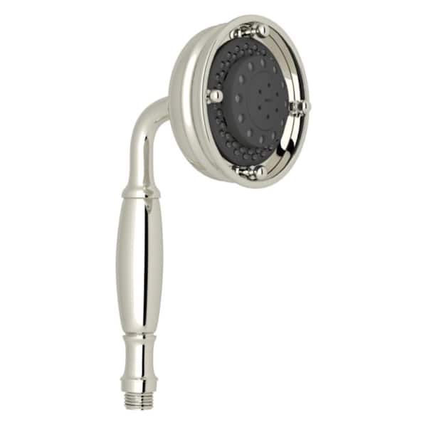 3-Spray 4.1 in. Single Wall Mount Handheld Rain Shower Head in Polished Nickel