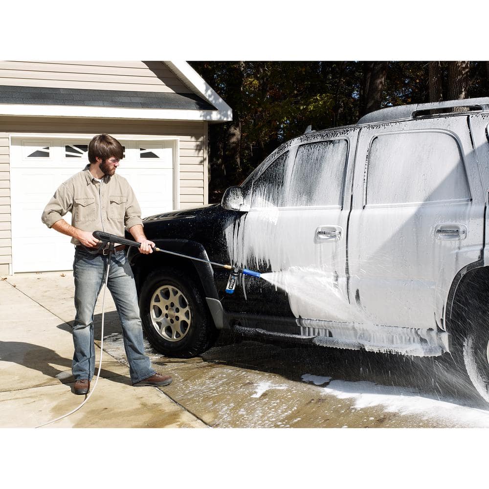 Blue and Clear Plastic Pressure Washer Foam Blaster
