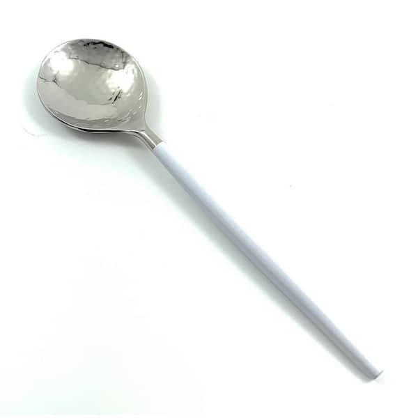 Vibhsa White 6-Piece Tablespoon Serving for 6 (Hammered Mouth)