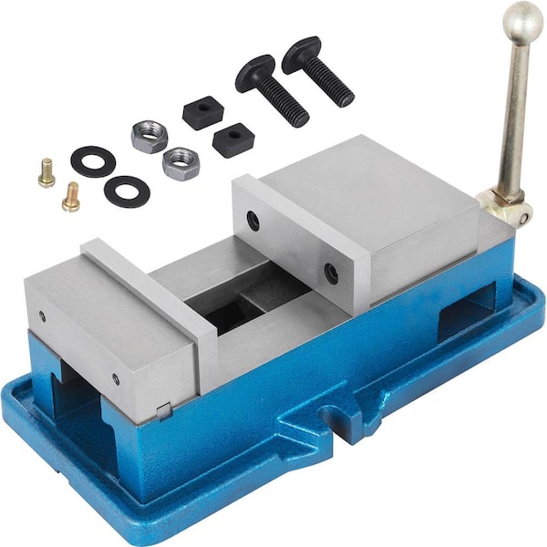 VEVOR Non Swivel Milling Lockdown Vise 4 in. Jaw Opening Precision Bench Drill Press Clamp 100mm Width for Finishing Milling