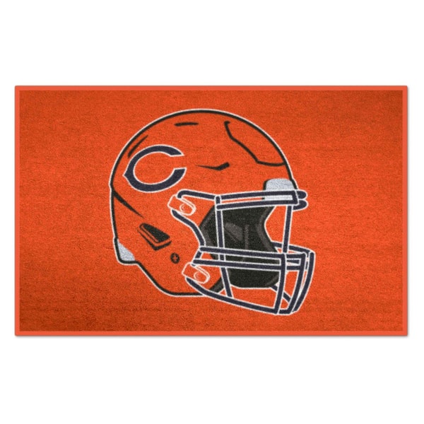 FANMATS Chicago Bears Orange 2 ft. x 3 ft. Starter Mat Area Rug