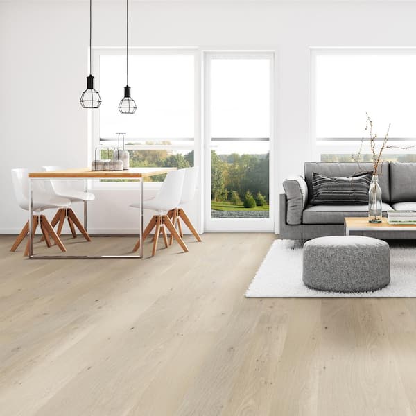 Amadeus Oak 0.28 in. x 6.5 in. Waterproof Wire Brushed Engineered Hardwood Flooring (21.67 sq. ft./case)
