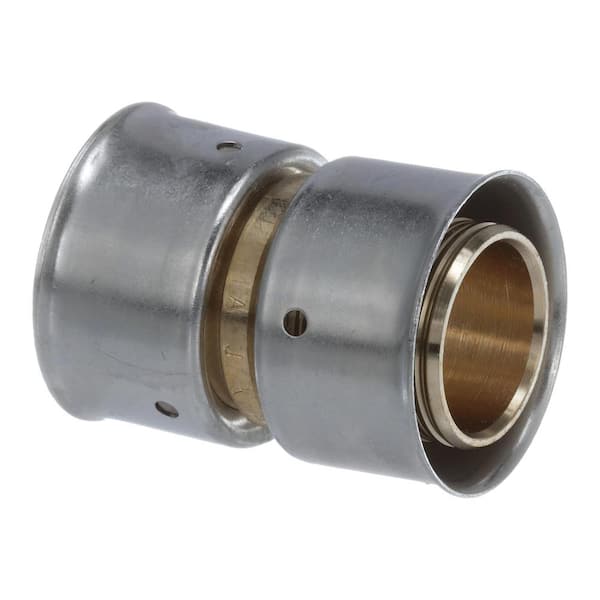 PureFlow 1 in. x 1 in. Press Zero Lead Bronze Coupling (10-pack)