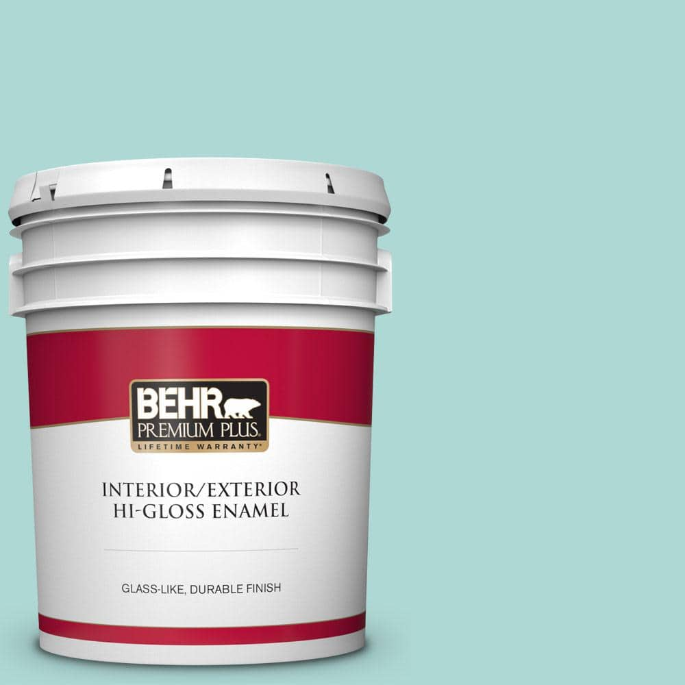 BEHR PREMIUM PLUS 5 gal. #M450-3 Wave Top Hi-Gloss Enamel Interior