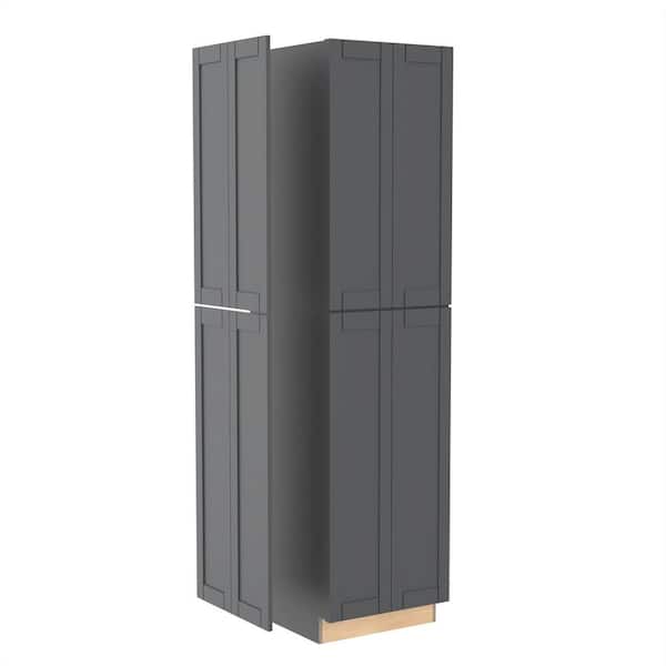Washington 23.8 in. W x 0.75 in. D x 96 in. H Assembled Plywood Pantry End Panel Kitchen Cabinet in Valiant Oak