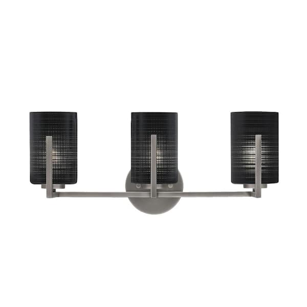 Unbranded Cottonwood 21 in. 3-Light Graphite Vanity Light