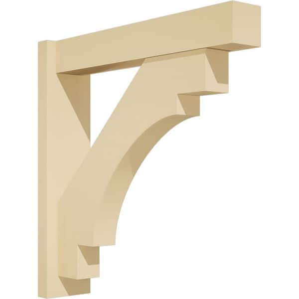 Ekena Millwork Merced 5 in. W x 24 in. H x 24 in. D Signature Urethane Polyurethane Outlooker with Block Ends