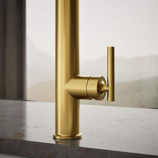 KOHLER Purist Single Handle Standard Kitchen Faucet in Vibrant