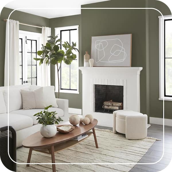 BEHR MARQUEE 1 Qt. #N350-7A Mountain Olive One-Coat Hide Matte