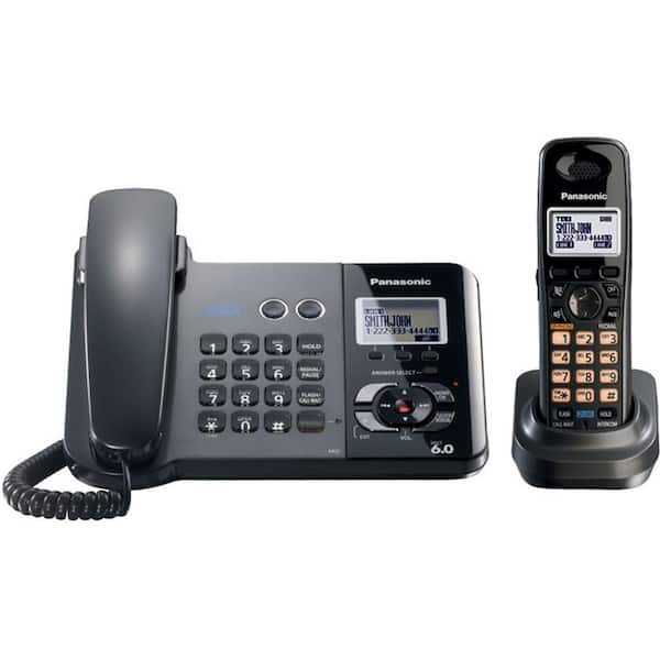 Panasonic DECT 6.0 2-Line Corded/Cordless Phone with Digital Answering System