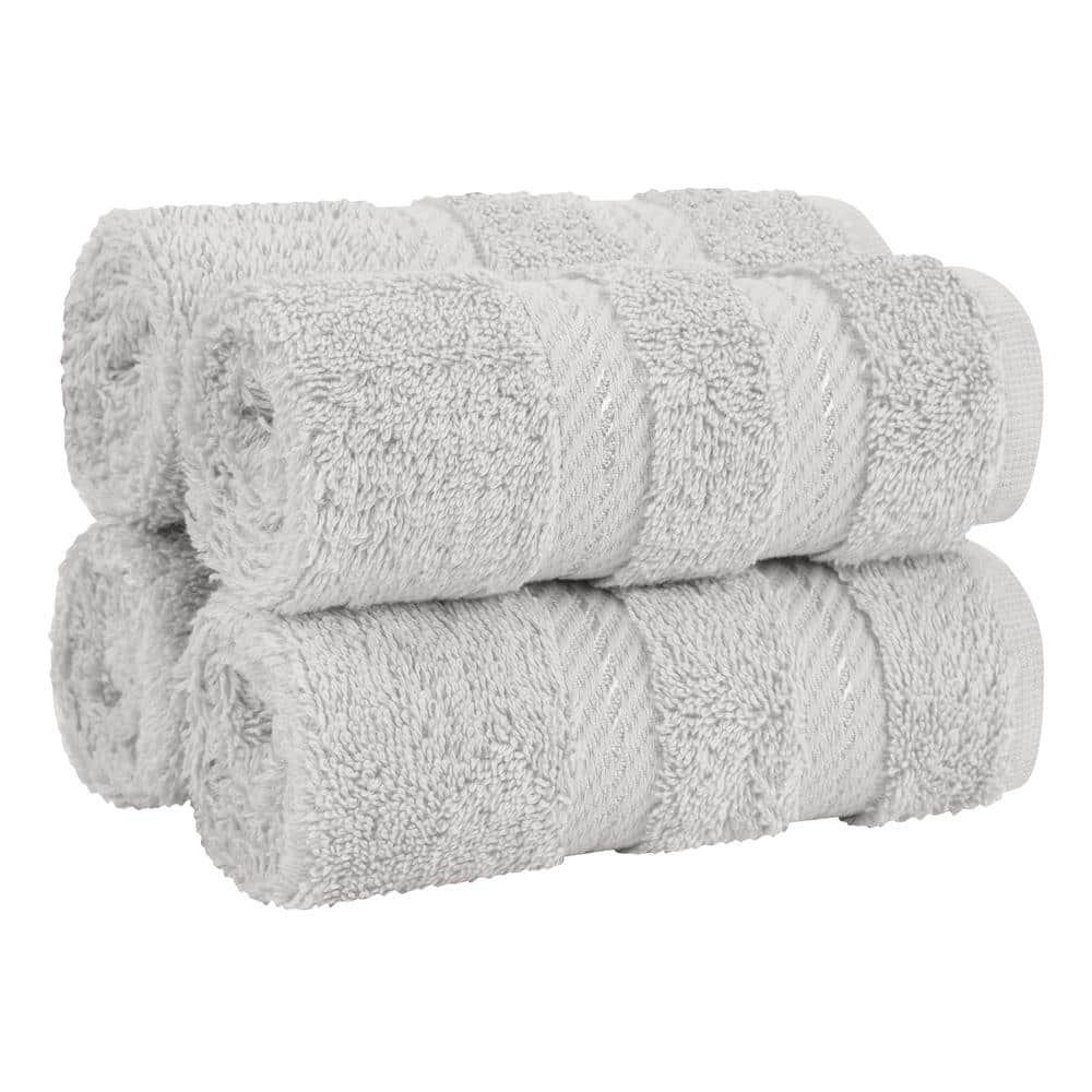 Soft Linen Washcloth for Bathroom,Super Soft Absorbent Washcloths for Body  and Face,Wash Rags Kitchen Purple-Red 