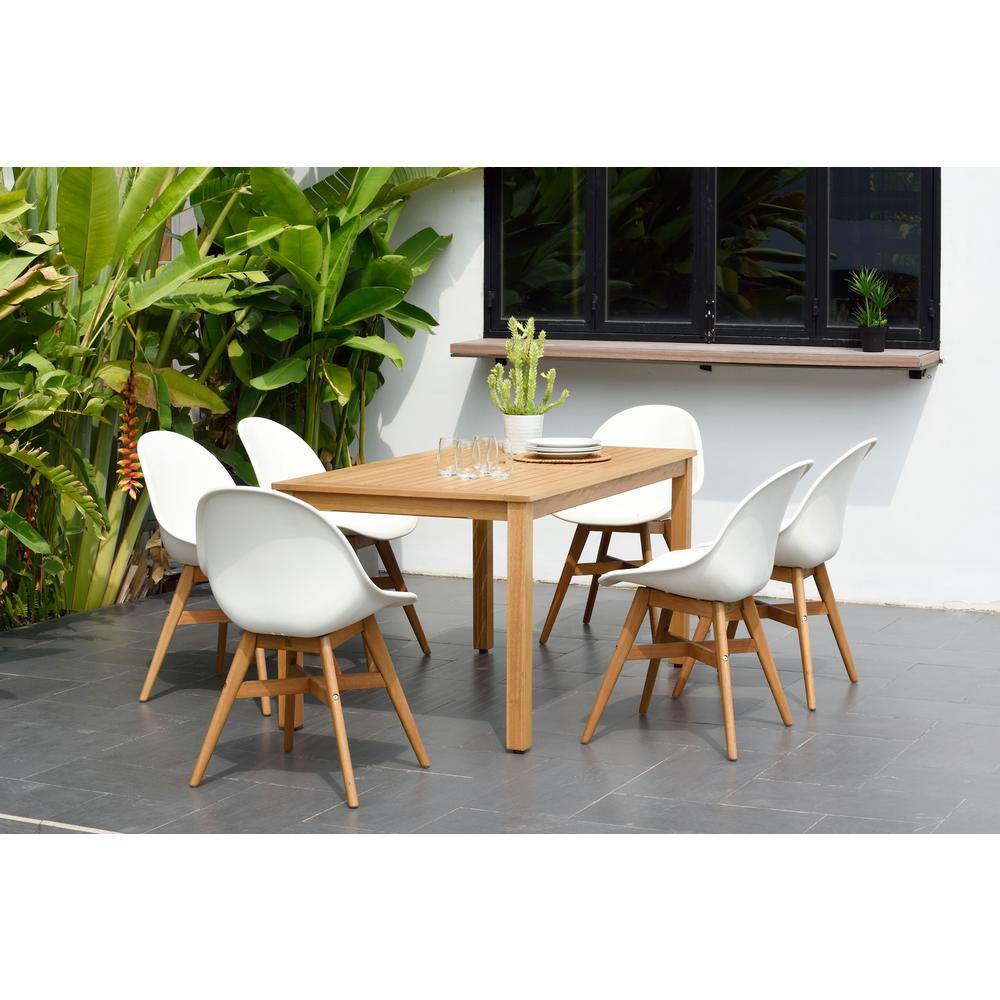 Middleton 7-Piece Teak Rectangular Outdoor Dining Set price history on PriceWatchPro