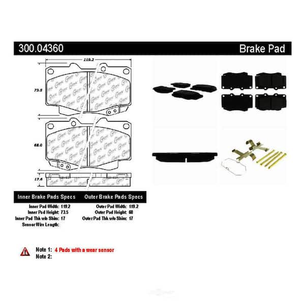 Centric Parts Disc Brake Pad Set