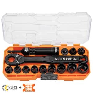 Impact Rated Pass Through Socket Wrench Set, 15-Piece
