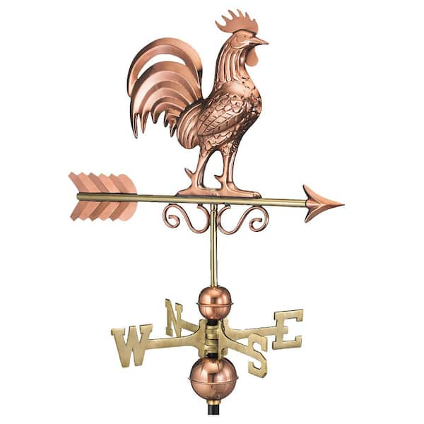 Good Directions Bantam Rooster Weathervane - Pure Copper