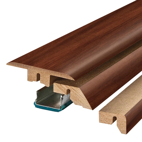 PERFORMANCE ACCESSORIES Poppy 0.75 in. T x 2.37 in. W x 78.7 in. L Smooth Wood Look Laminate Moulding/Trim 4 in 1 Molding