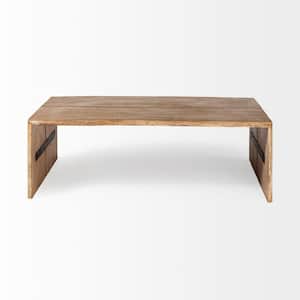 Mariana 25 in. Rectangle Solid Manufactured Wood Brown Coffee Table