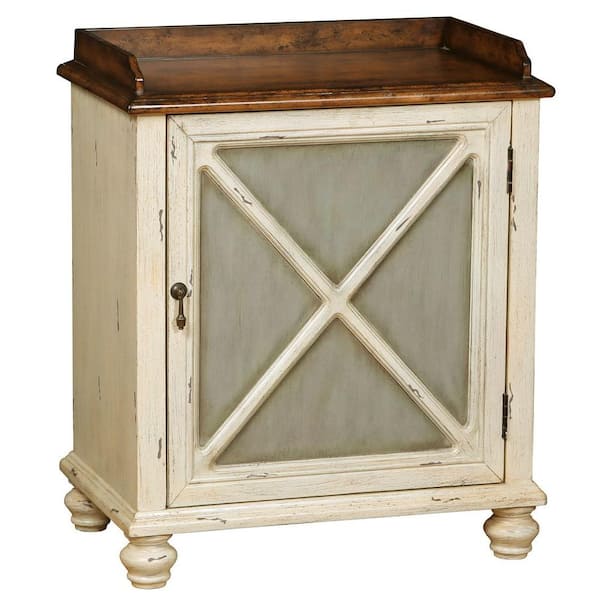 Pulaski Furniture Wood Chair Side Cabinet in White