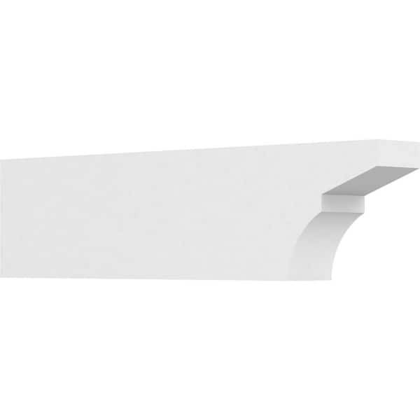 Ekena Millwork 3 in. x 6 in. x 24 in. Standard Monterey Architectural Grade PVC Rafter Tail Brace