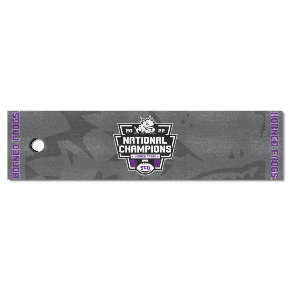 FANMATS TCU 202223 National Champions Putting Green Mat 1.5ft. x 6ft