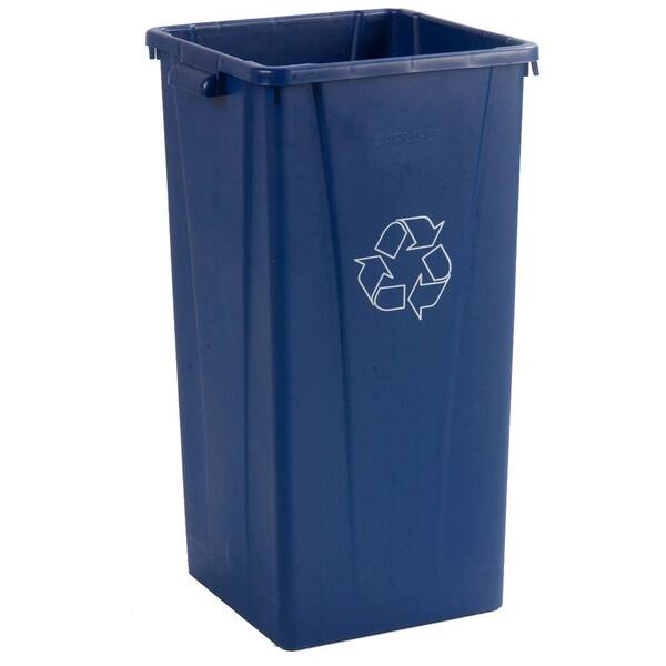 Carlisle Centurian 23 Gal. Blue Square Waste Container (4-Case)