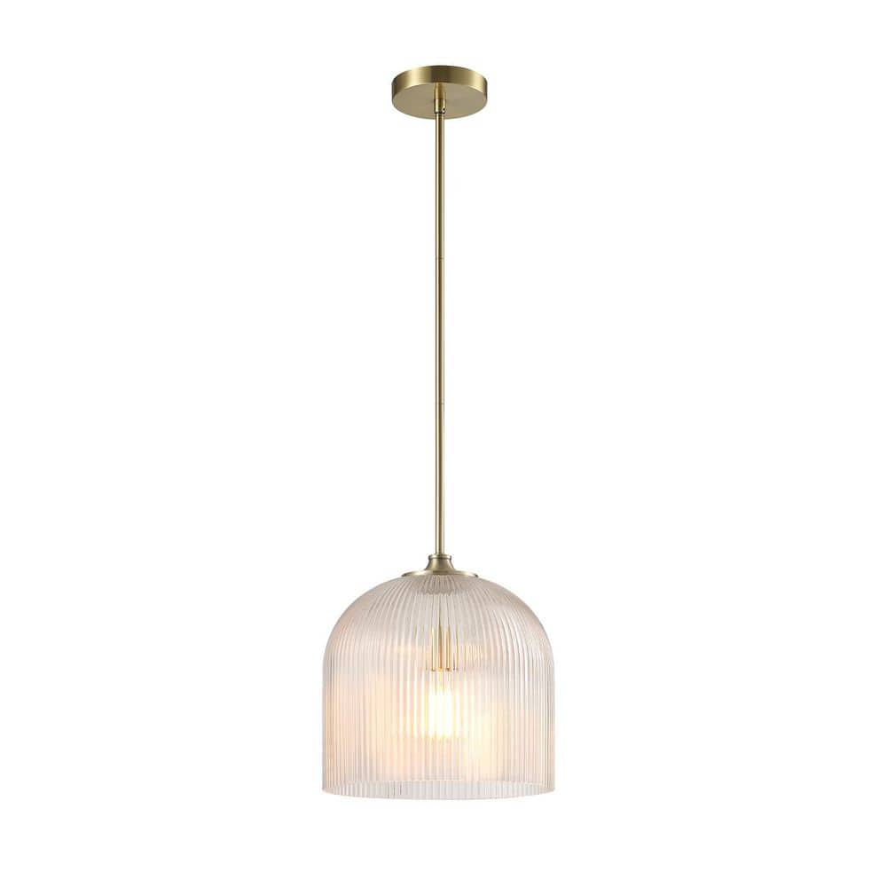 Globe Electric Edith 60-Watt 1 Light Matte Brass Pendant Light