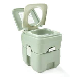 5 Gal. Gray Portable Toilet for Travel Camping