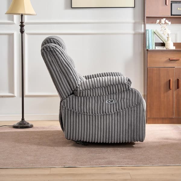 aisword 270° Swivel Corduroy Recliner Rocking Chair with aisword 270° Swivel Corduroy Recliner Rocking Chair with