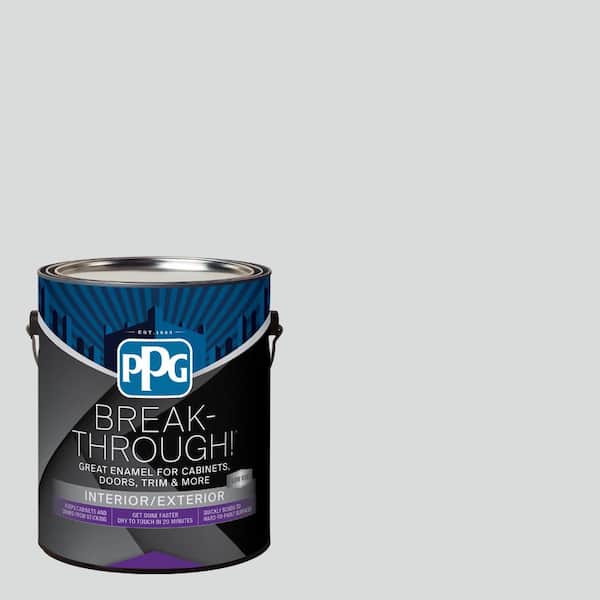 Break-Through! 1 gal. PPG1001-3 Thin Ice Satin Door, Trim & Cabinet Paint