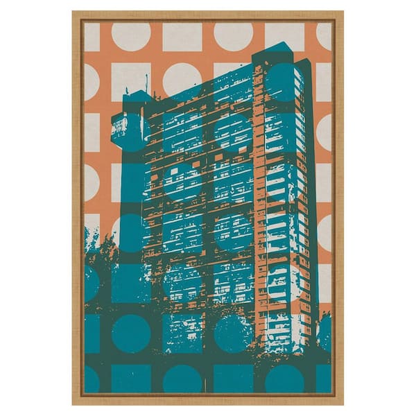 Amanti Art Architecture II by Gary William 1 Piece Floater Frame Canvas Giclee Architecture Art Print 23 in. x 16 in.