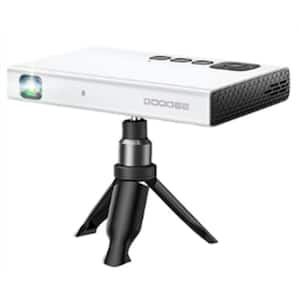 1920 x 1080 4K DLP Projector with 6500 Lumens, WiFi, Bluetooth, Tripod and Bag