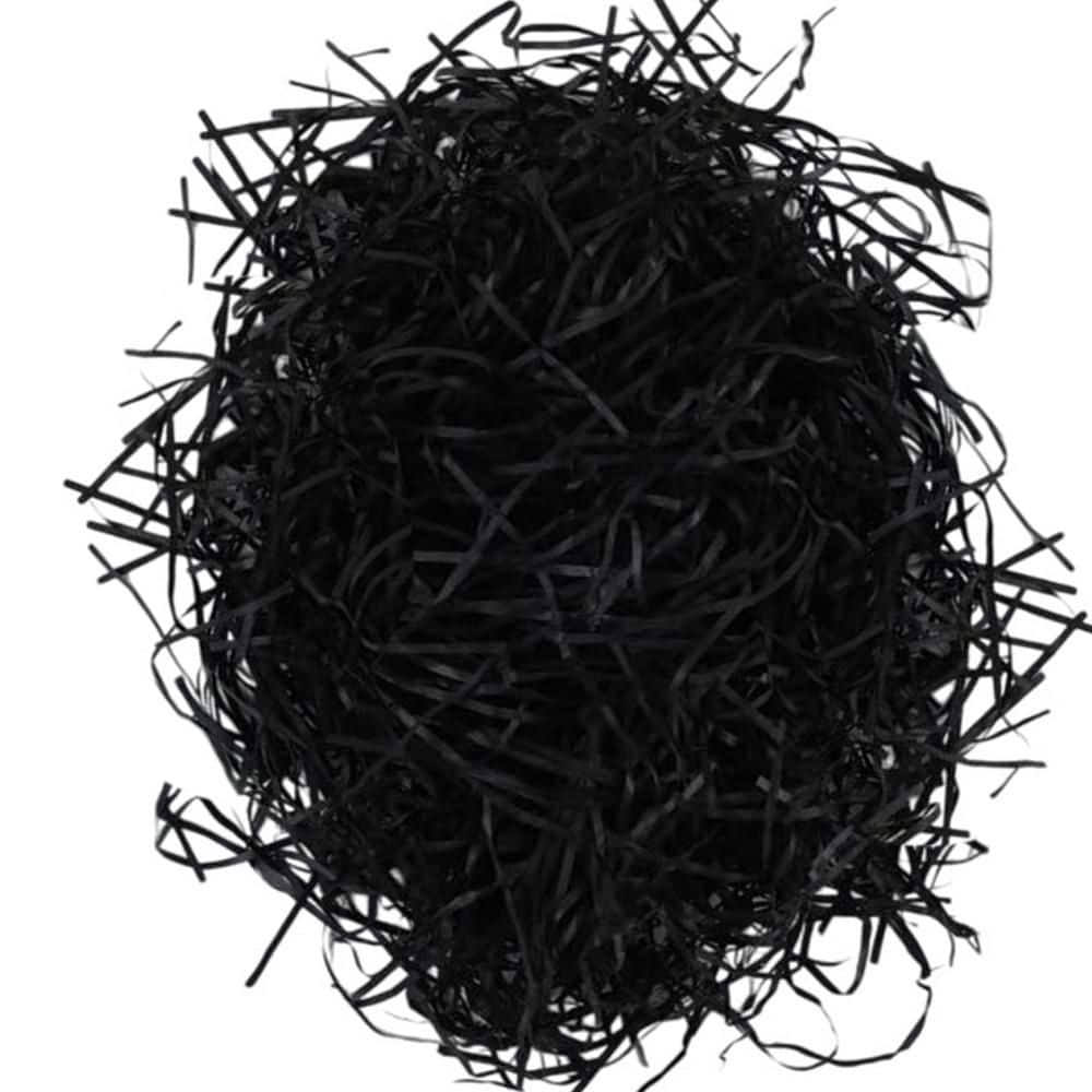 4 oz. Black Crinkle Paper Shredded Filler for Gift Baskets Wrapping Easter Basket Grass Christmas Birthday price history on PriceWatchPro