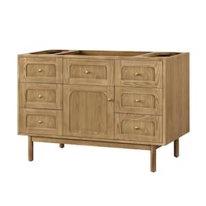 Laurent 47.9 in. W x 23.0 in. D x 33.0 in. H Single Bath Vanity Cabinet without Top in Light Natural Oak