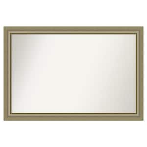 Vegas Silver 48.75 in. x 32.75 in. Custom Non-Beveled Wood Framed Bathroom Vanity Wall Mirror