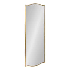 Sedelle Rectangle Gold Wall Mirror (48 in. H x 18 in. W)