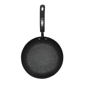 10 in. Aluminum Nonstick Frying Pan in Black with Bakelite Handle