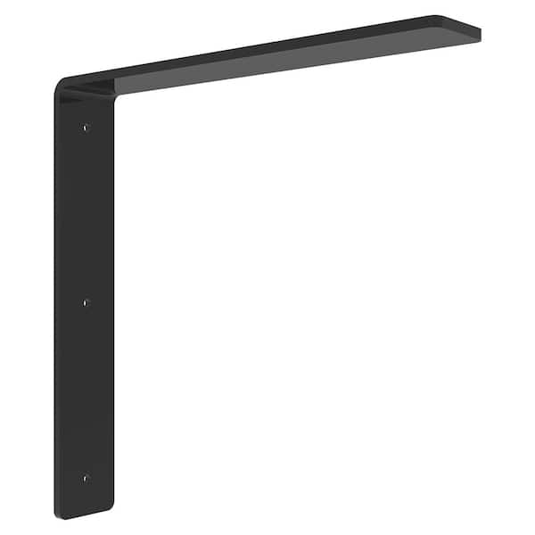 Freedom 16 in. x 16 in. Black Hidden Countertop Bracket