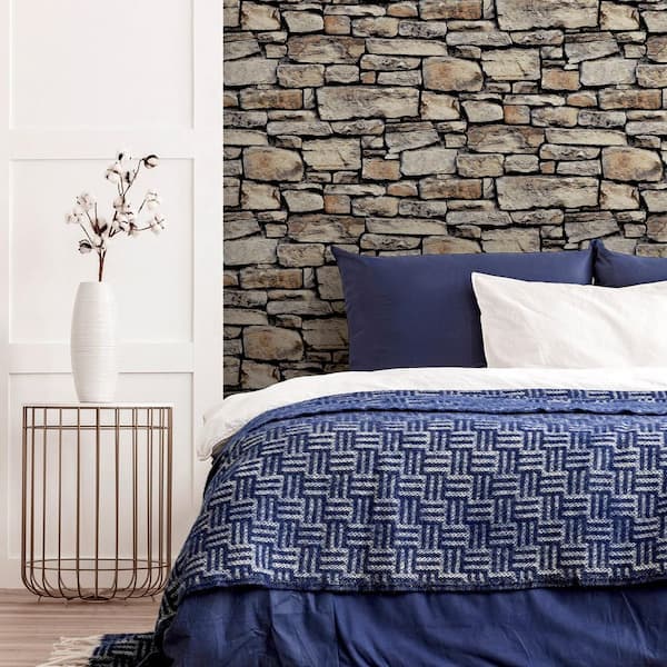 Norman Neutral Stone Wallpaper