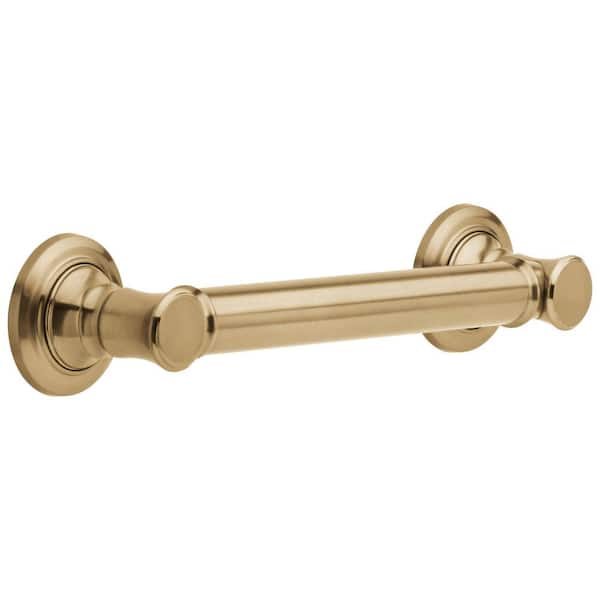 BathSafety 12 in. Concealed Screw Grab/Assist Bar in Champagne Bronze