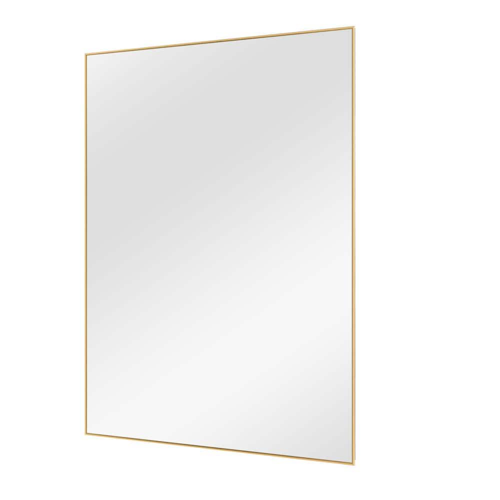 Reviews for Dovelina 51 in. x 31 in. Modern Rectangle Framed Gold Floor
