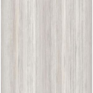 Soft Stripe Grey Paper Non-Pasted Strippable Wallpaper Roll (Cover 56.05 sq. ft.)