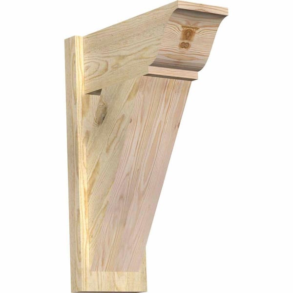 Ekena Millwork 8 in. x 26 in. x 18 in. Douglas Fir Traditional Rough Sawn Outlooker